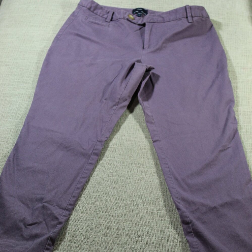 Gap Lavender Size 10 Stretch Aubrey Straight Leg Mid Rise Pants